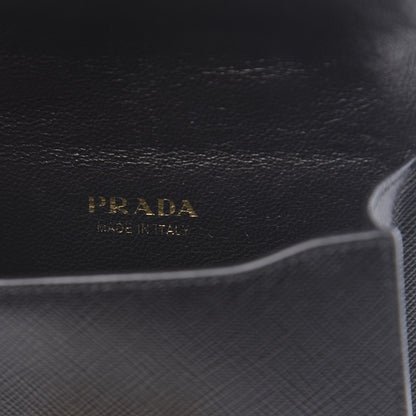 Prada Saffiano Astrology Mini Cahier Bag Black 6 of 10