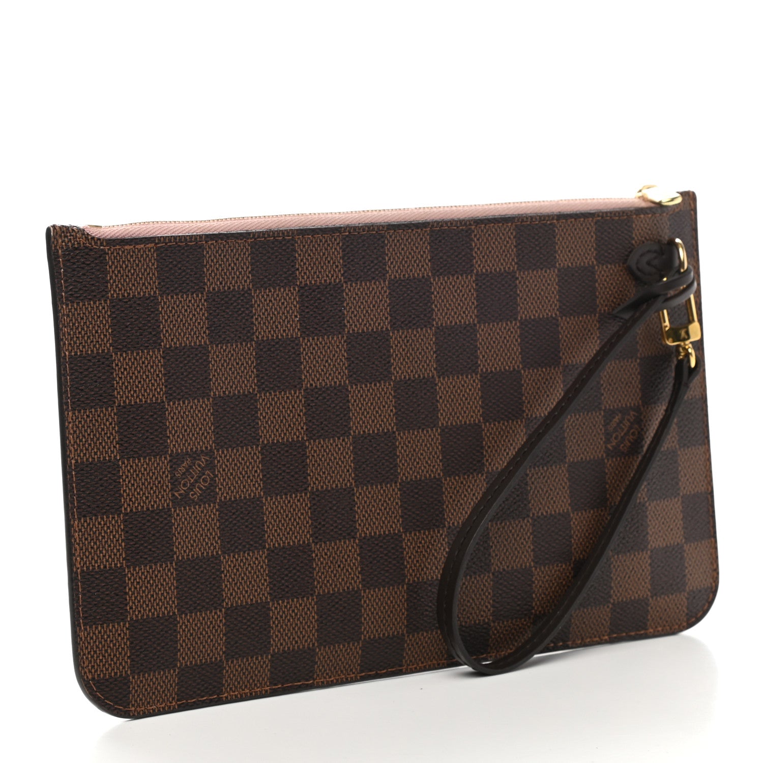 Louis Vuitton Damier Ebene Neverfull MM GM Pochette Rose Ballerine 3 of 8