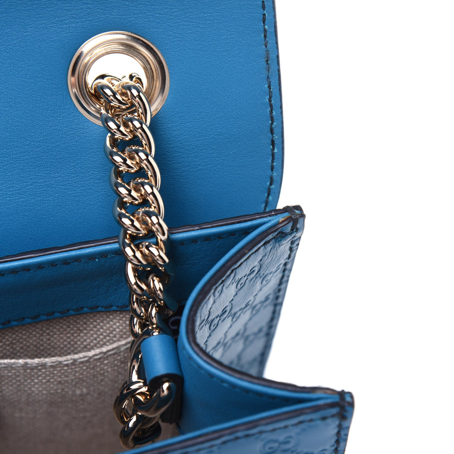 Microguccissima Mini Emily Shoulder Bag Deep Cobalt