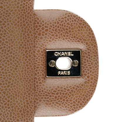 Chanel Caviar Quilted Jumbo Single Flap Brown 5 of 9