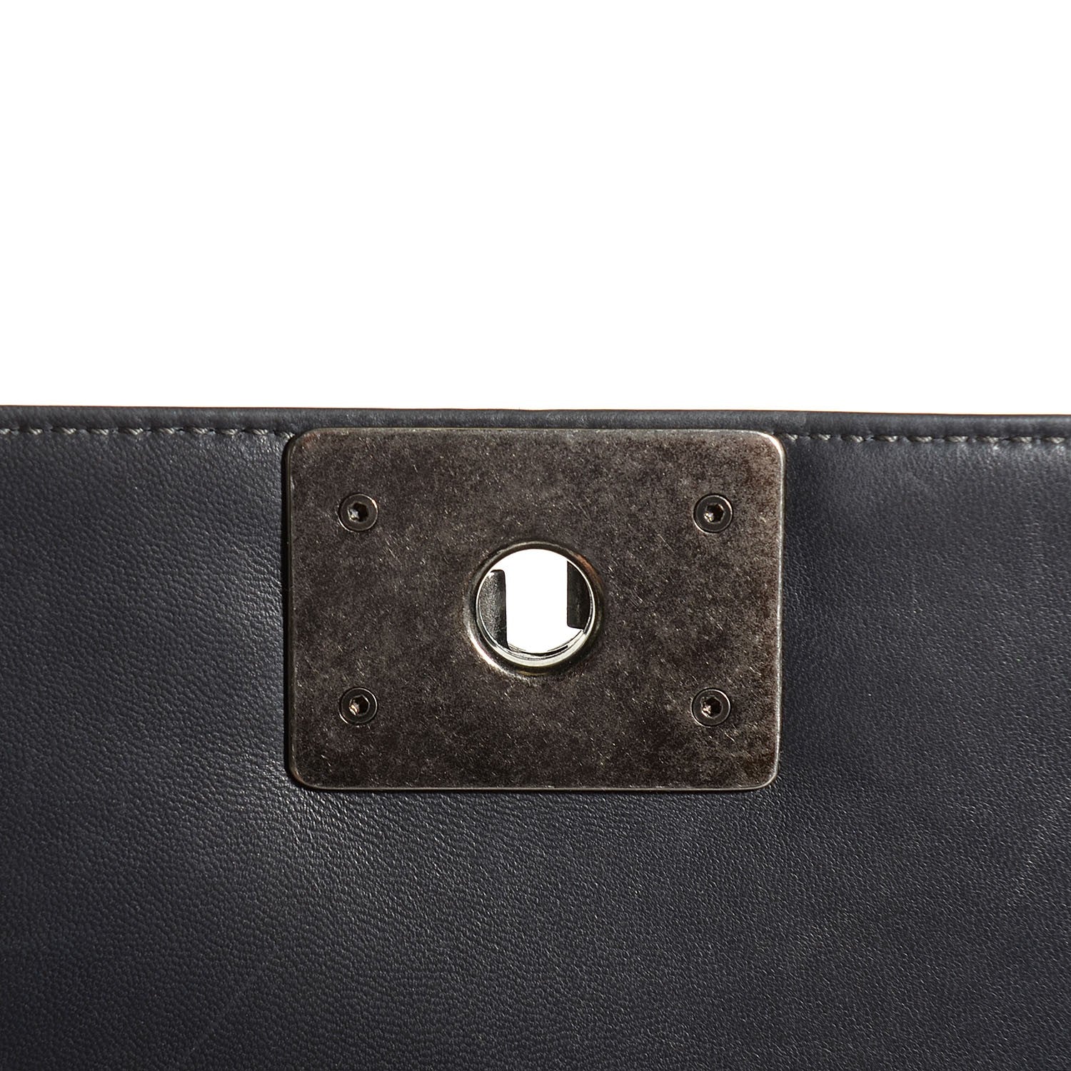 Chanel Lambskin Quilted Large Boy Flap Dark Grey 6 of 16