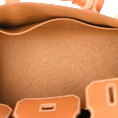 Hermes Vache Naturelle Grainee Birkin Sellier 30 Natural Sable 5 of 12