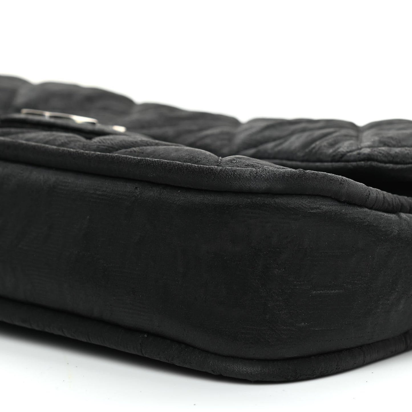 Coated Canvas Quilted Le Marais Flap Black