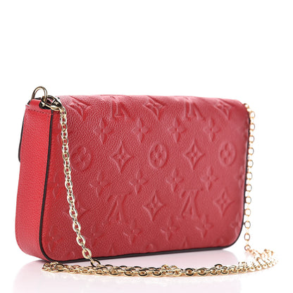 Louis Vuitton Empreinte Pochette Felicie Chain Wallet Cherry 4 of 10