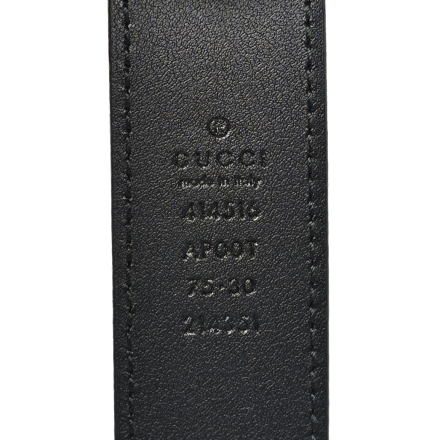 Calfskin Double G 30mm Belt 75 30 Black
