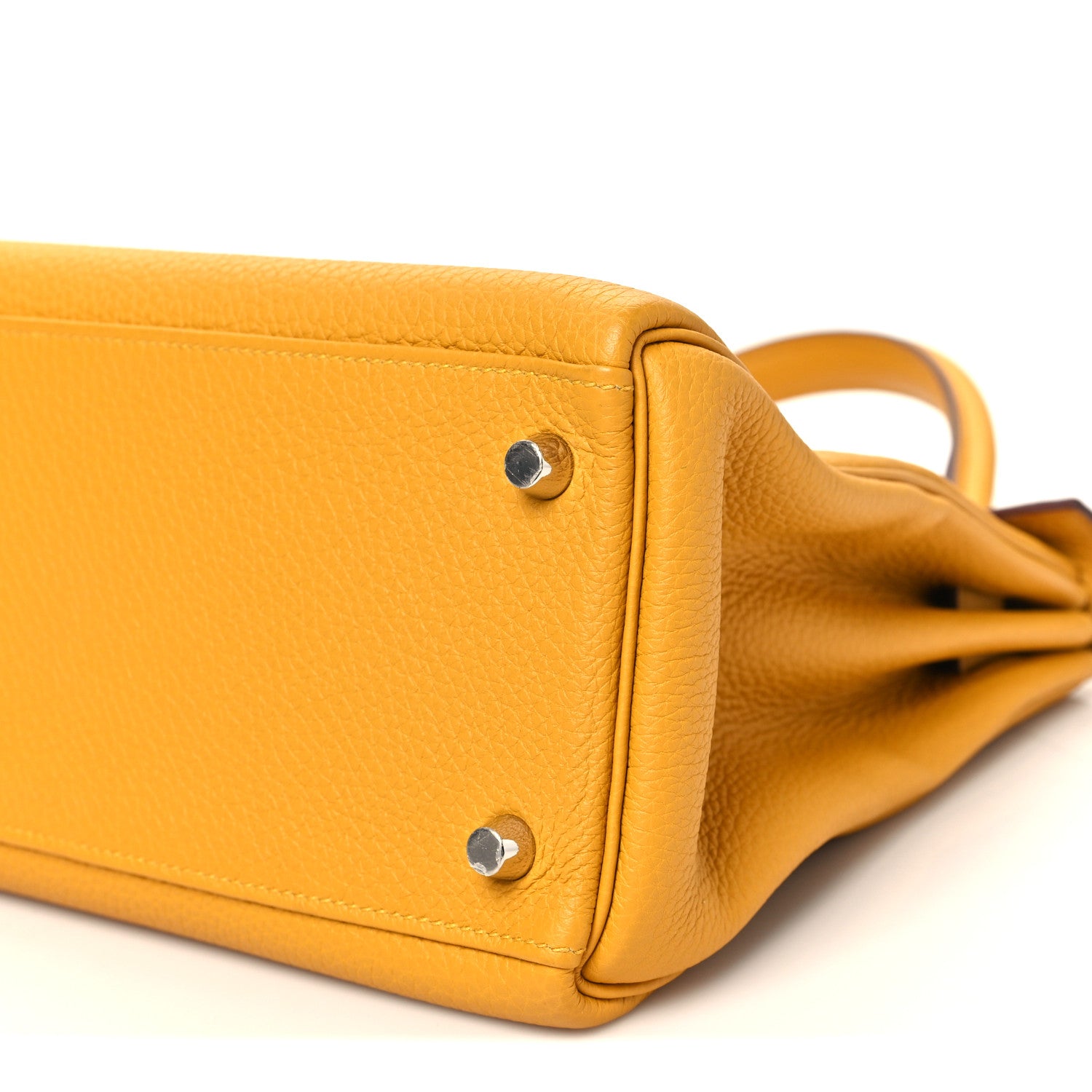 Hermes Togo Kelly Retourne 28 Jaune Ambre 10 of 11