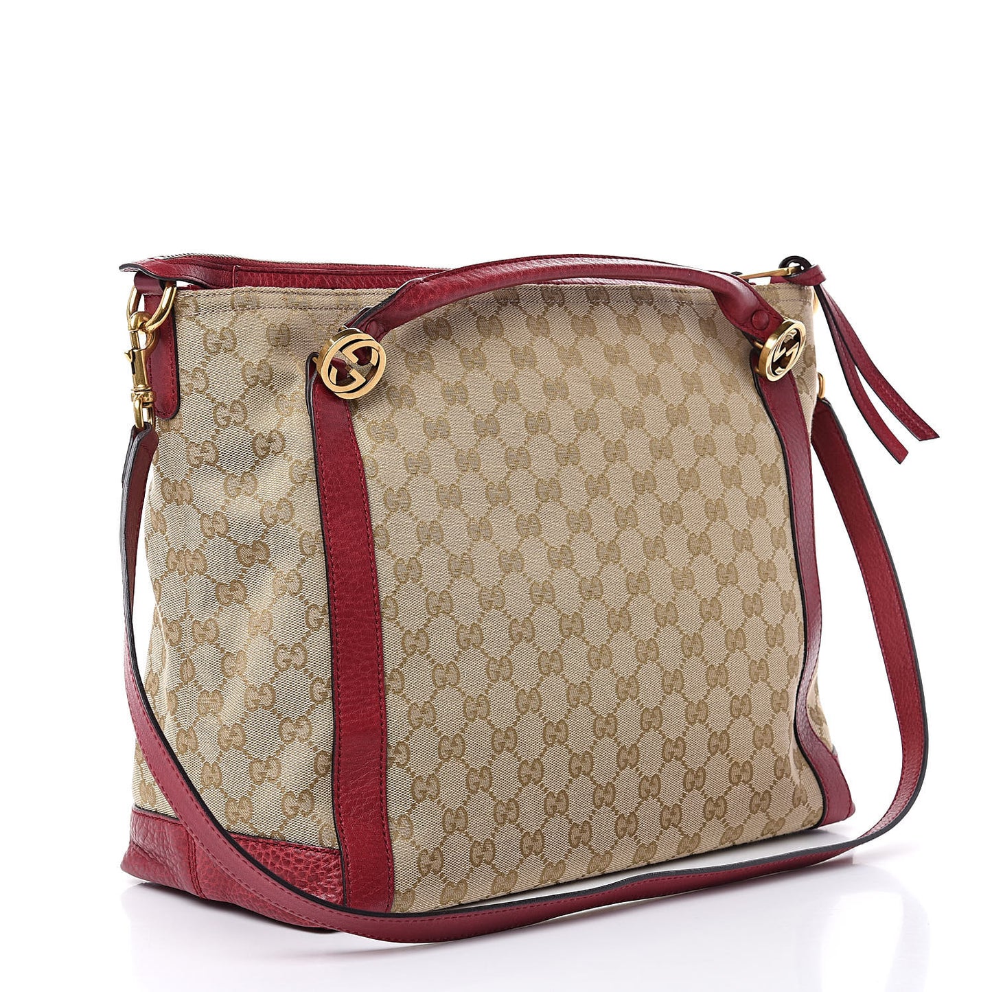 Monogram Medium Miss GG Top Handle Bag Dark Red