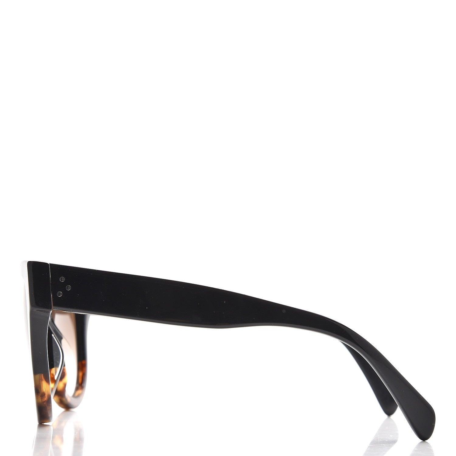 Celine Shadow Sunglasses CL 41026/S Black Havana 3 of 7