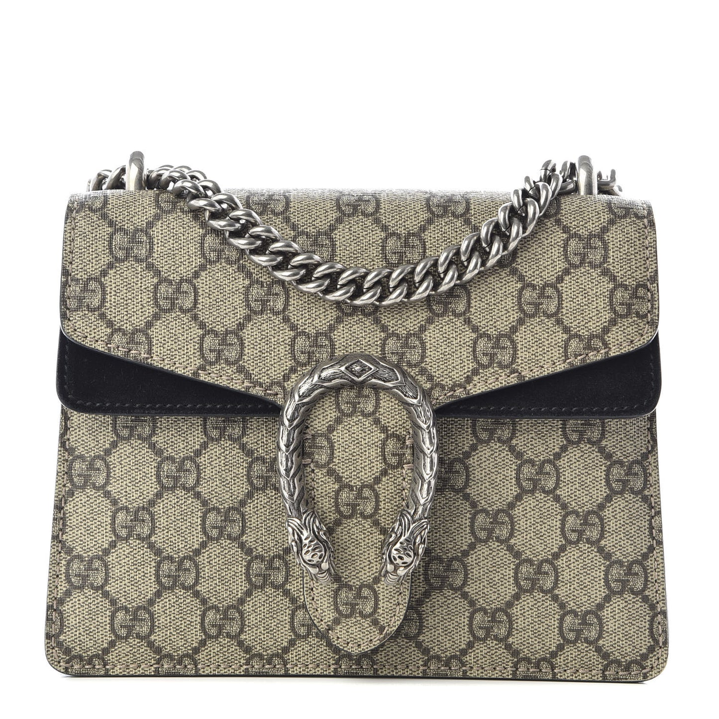 GG Supreme Monogram Mini Dionysus Shoulder Bag Black
