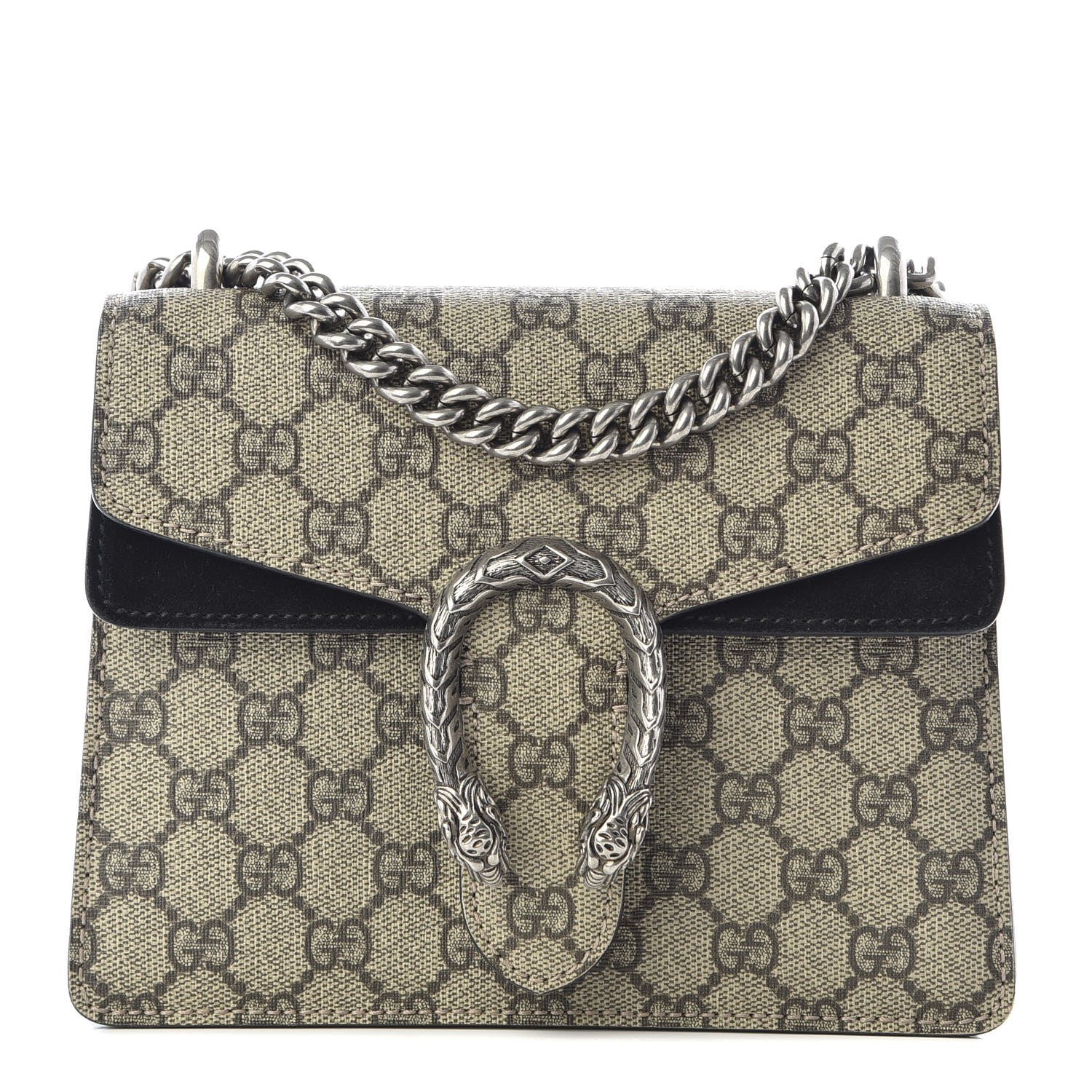 Gucci GG Supreme Monogram Mini Dionysus Shoulder Bag Black 1 of 9
