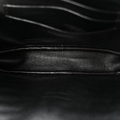 Saint Laurent Grain De Poudre Matelasse Monogram Mini Lou Camera Bag Black 5 of 10