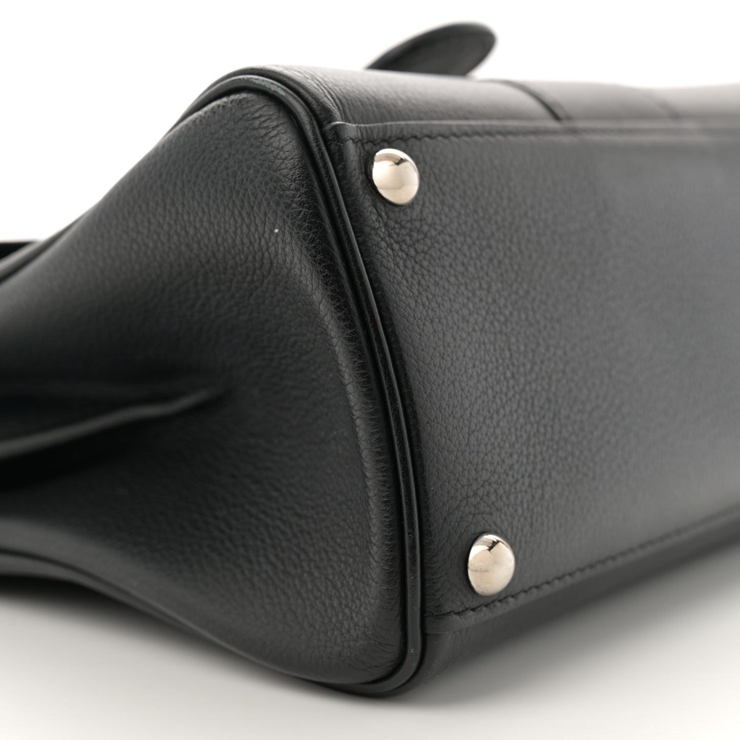 Grained Calfskin Mini Brillant Satchel Black