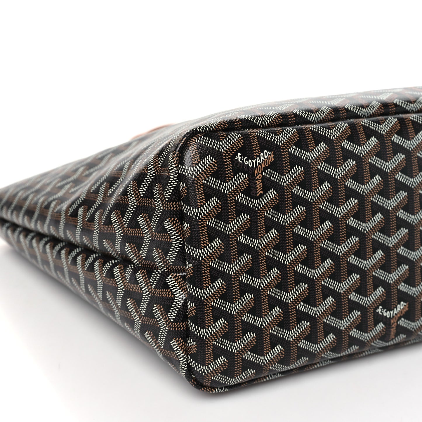 Goyardine Chien Gris Bag Black Gold