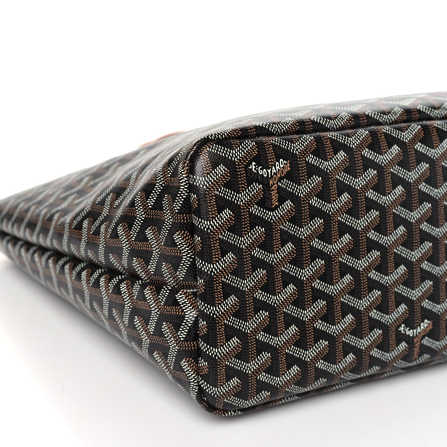 Goyard Goyardine Chien Gris Bag Black Gold 7 of 8