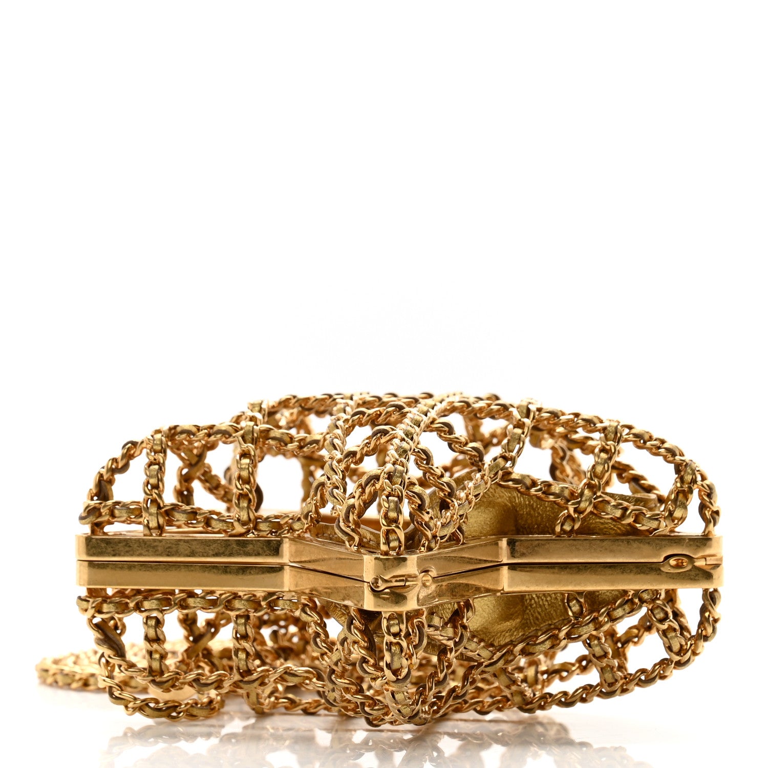 Chanel Metal CC Star Minaudiere Crossbody Gold 4 of 11
