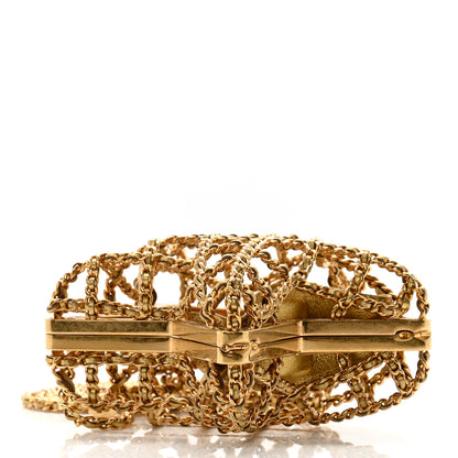 Chanel Metal CC Star Minaudiere Crossbody Gold 4 of 11