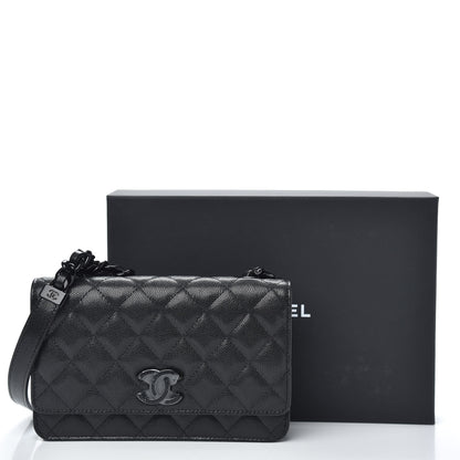 Chanel Caviar Quilted My Everything Wallet On Chain WOC Black 13 of 13