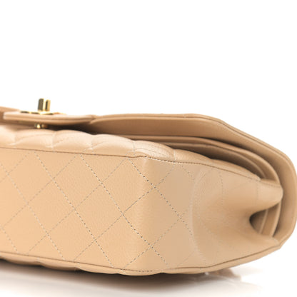 Chanel Caviar Quilted Medium Double Flap Beige 10 of 10