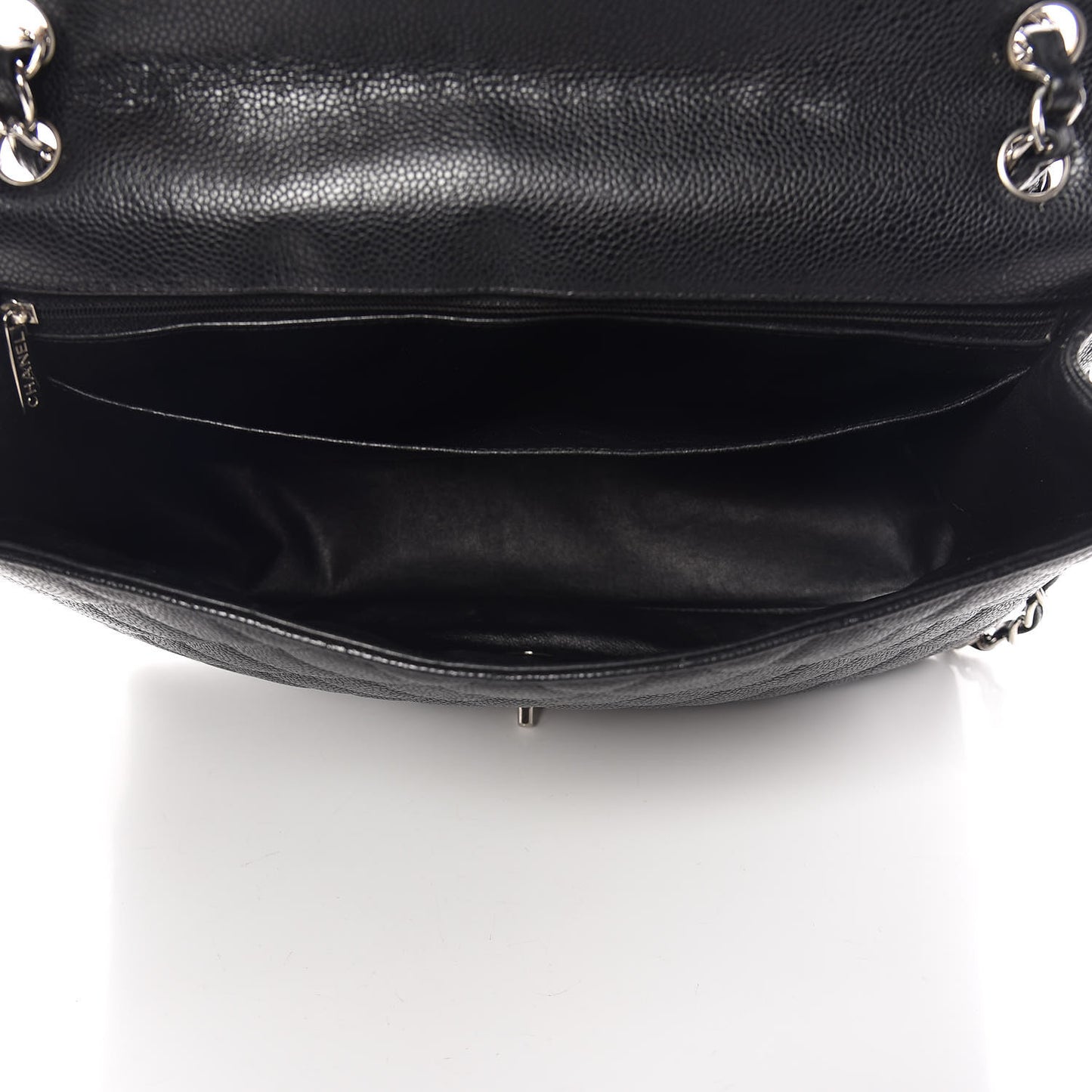 Caviar Quilted Maxi Single Flap Black