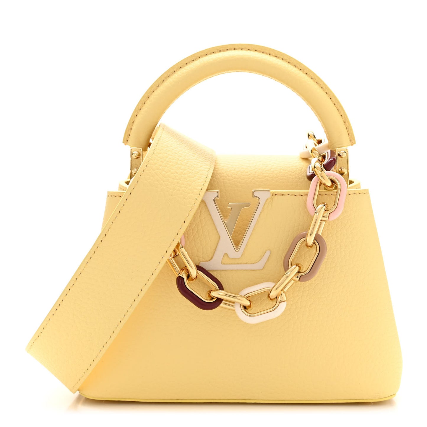 Taurillon Mini Capucines Jaune Plume