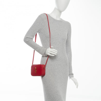 Saint Laurent Grain De Poudre Small Classic Monogram Camera Bag New Red 2 of 7