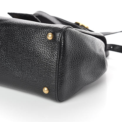 Fendi Glossy Buffalo Stingray Silvana Bag Black 8 of 8