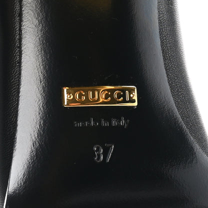 Gucci Malaga Kid Horsebit 75mm Pumps 37 Black 6 of 9
