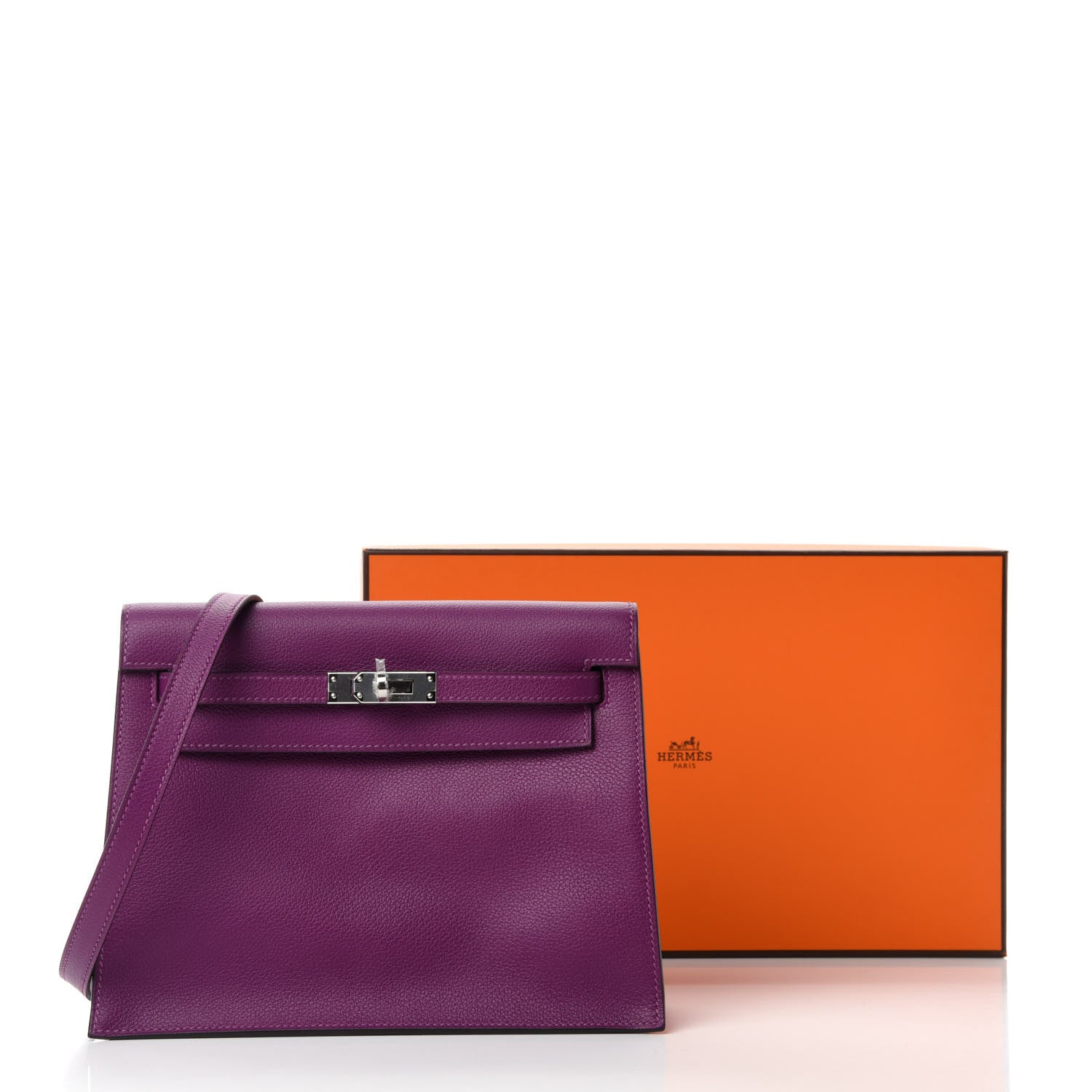 Hermes Evercolor Kelly Danse II Belt Bag Anemone 10 of 10