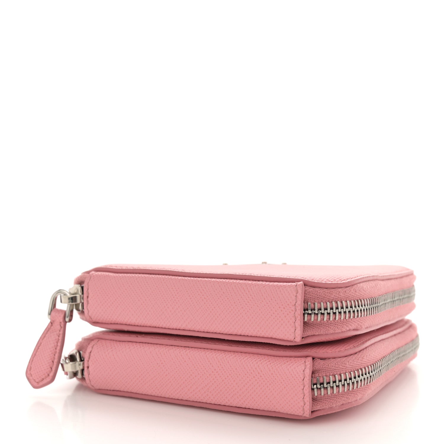 Prada Saffiano Mini Triangle Crossbody Pouch Petalo 4 of 12