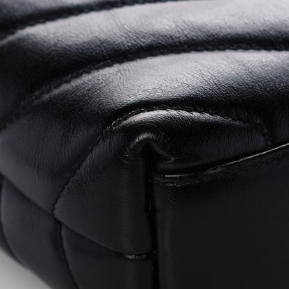 Saint Laurent Calfskin Y Quilted Monogram Toy Loulou Crossbody Bag Black 11 of 18