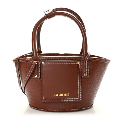 Jacquemus Weave Embossed Calfskin Le Petit Panier Soli Cuir 1 of 9