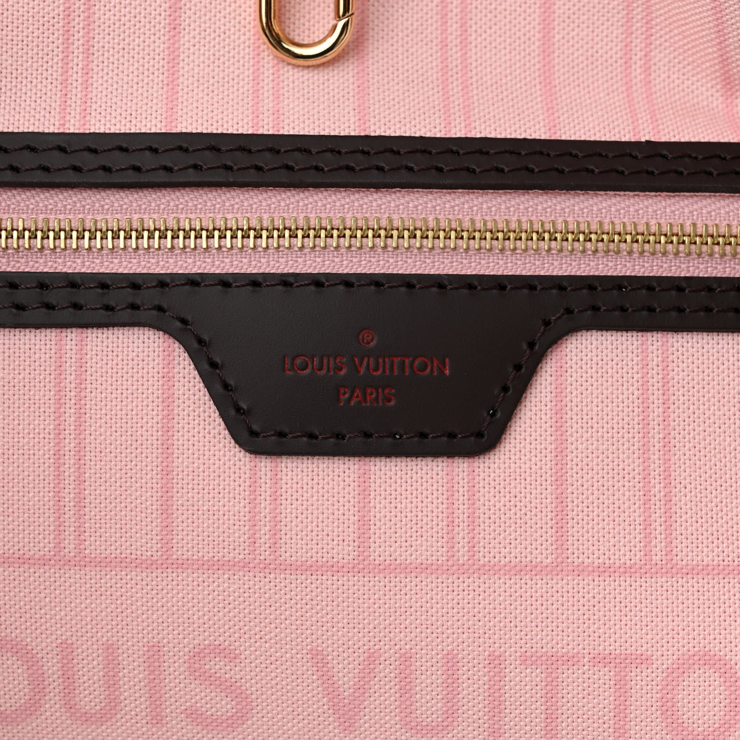 Louis Vuitton Damier Ebene Neo Neverfull MM Rose Ballerine 7 of 14
