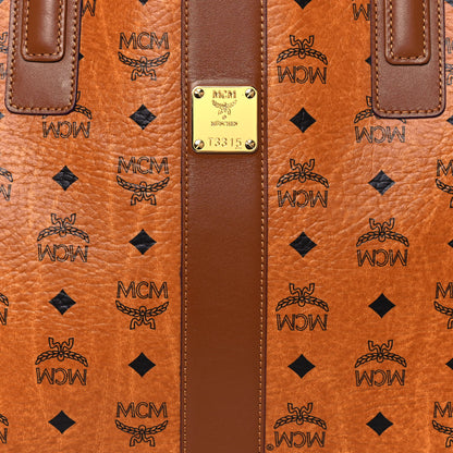 MCM Visetos Large Liz Reversible Shopper Tote Cognac 6 of 19