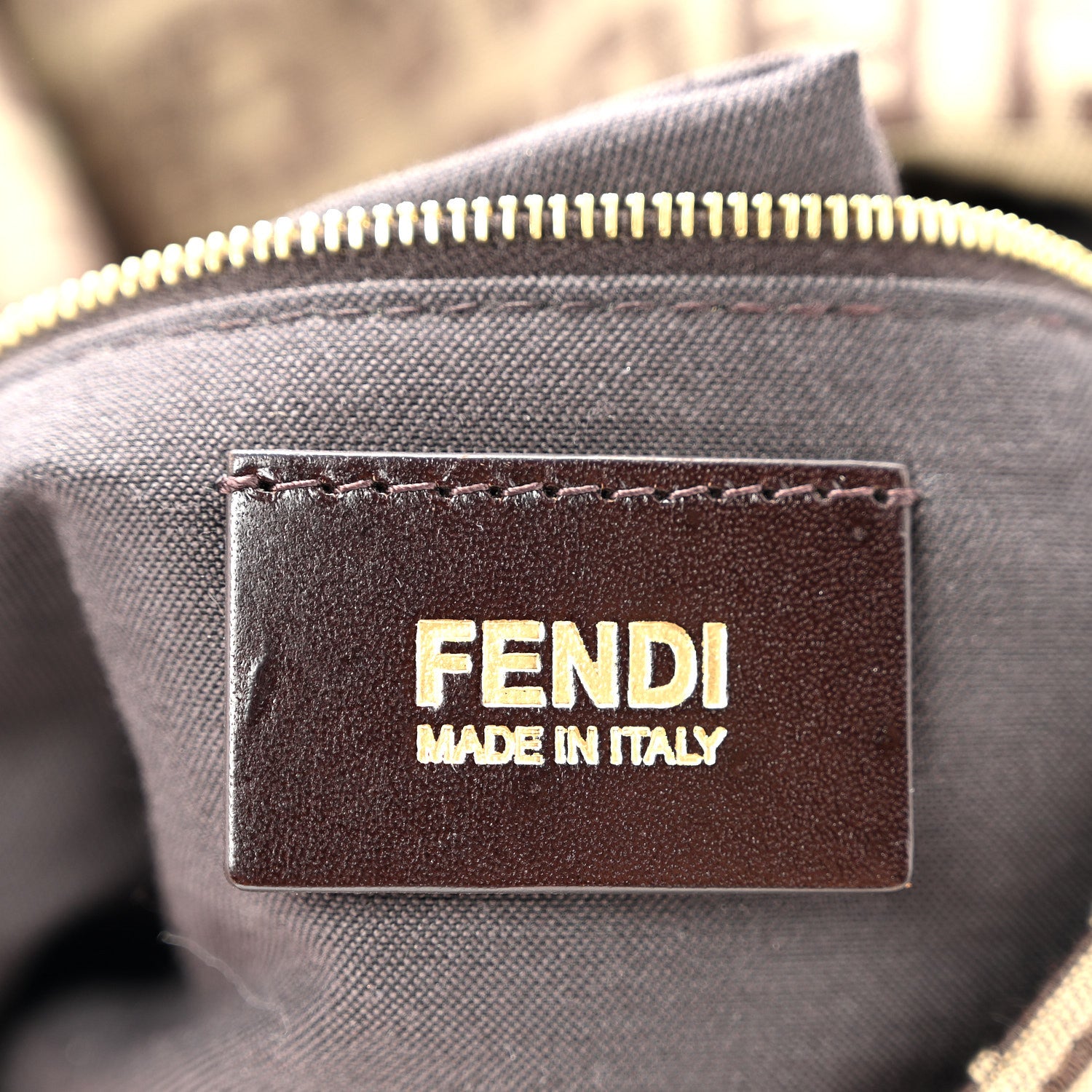 Fendi Zucchino Vitello Mama Baguette Mogano Panna Bruciato 6 of 10