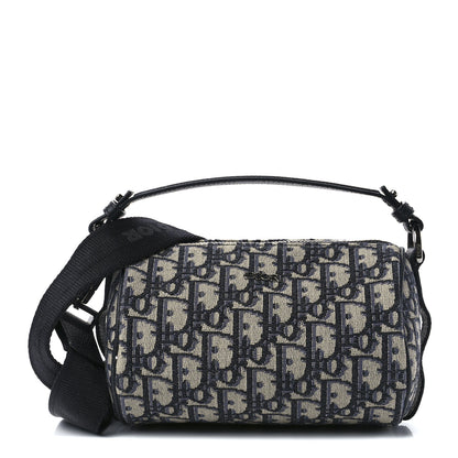 Christian Dior Oblique Mini Roller Messenger Bag Blue 1 of 10