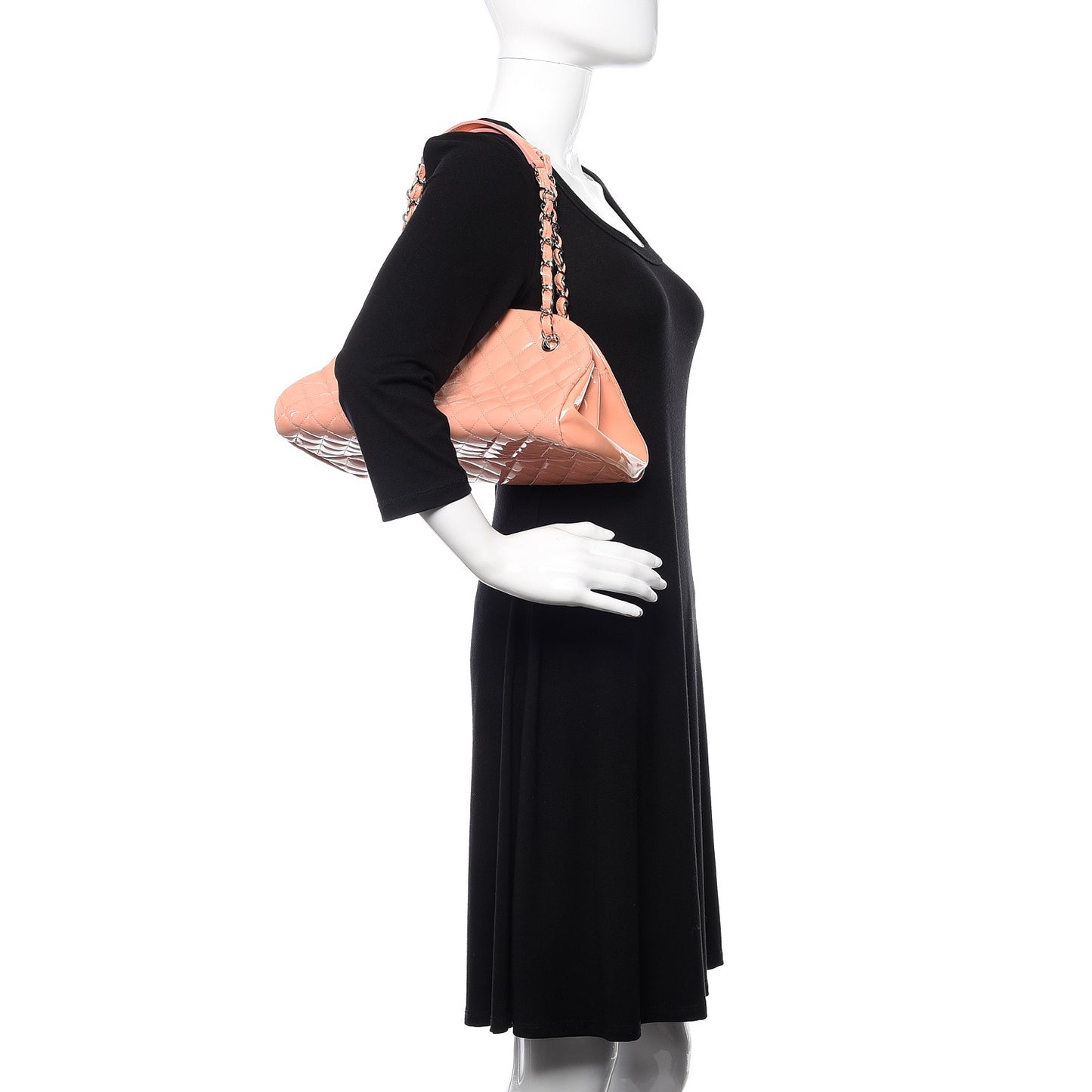 Patent Quilted Medium Just Mademoiselle Pink