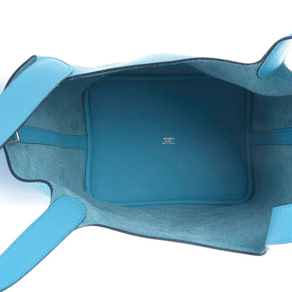 Hermes Taurillon Clemence Picotin Lock 22 MM Bleu Du Nord 5 of 11