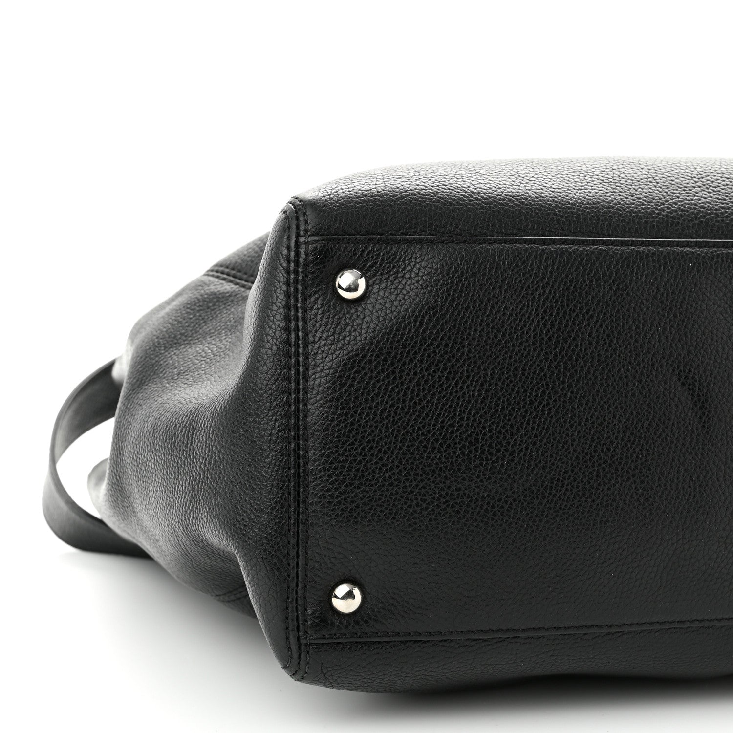 Chanel Calfskin Cerf Executive Shopper Tote Black 10 of 13
