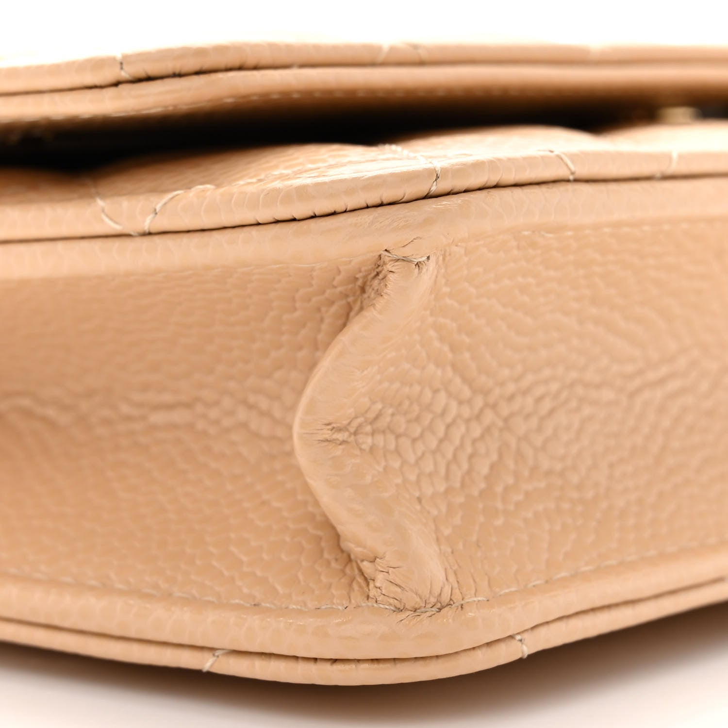 Chanel Caviar Quilted Wallet On Chain WOC Beige 10 of 12