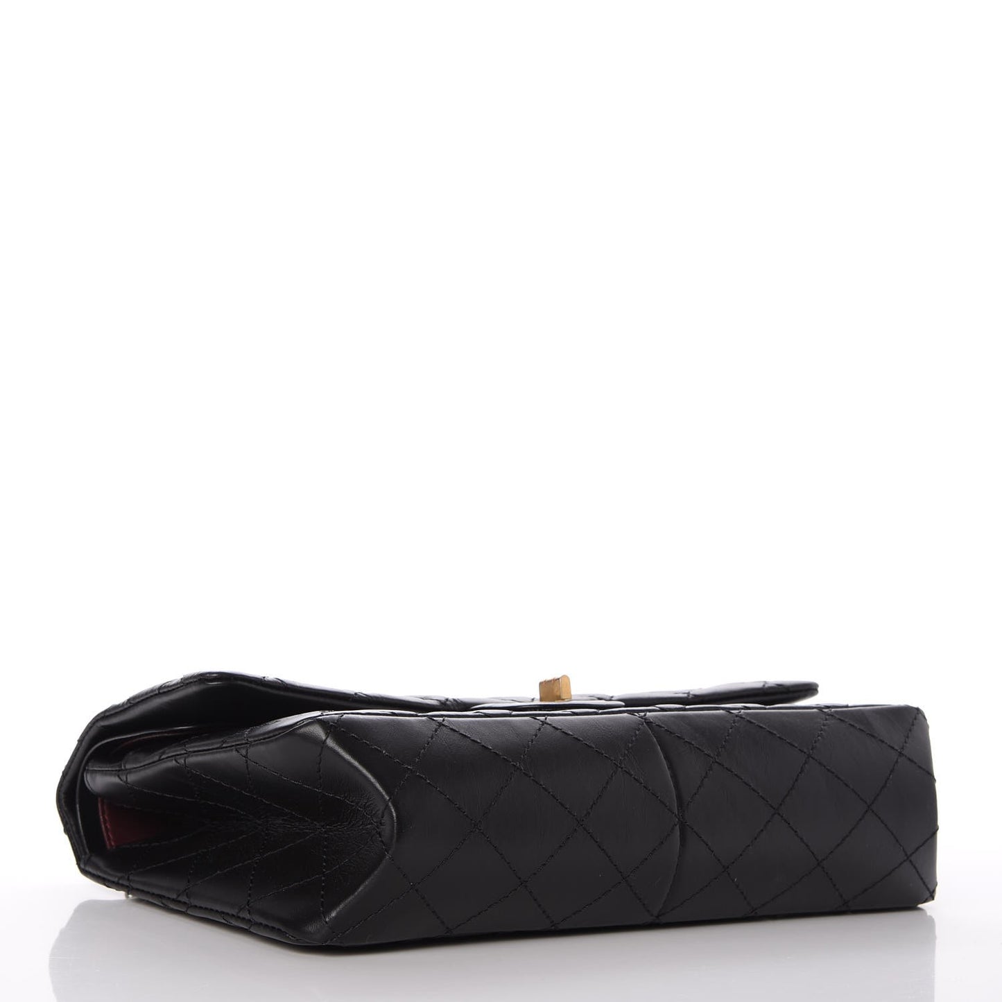 Aged Calfskin Quilted 2.55 Reissue 226 Flap Black