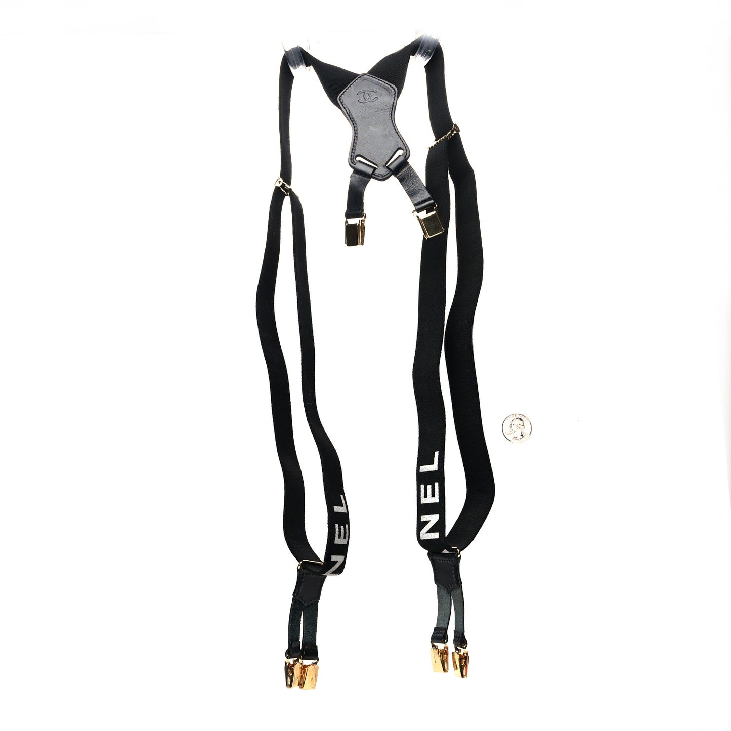 Logo Suspenders Black White