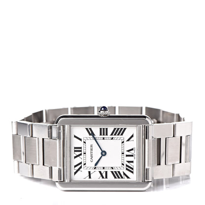 Cartier Stainless Steel 27mm Tank Solo Quartz Watch 3 of 9