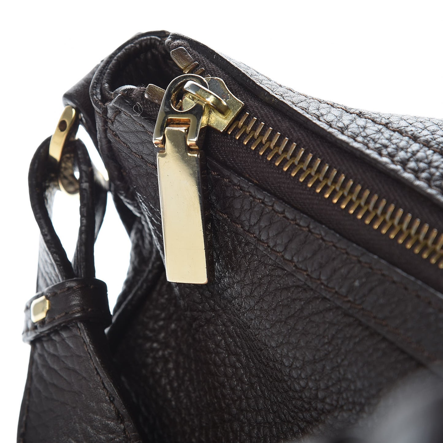 Calfskin Shoulder Bag Brown