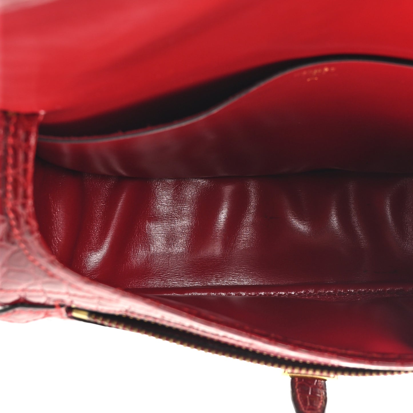 Crocodile Porosus Balle De Golf Rouge Vif