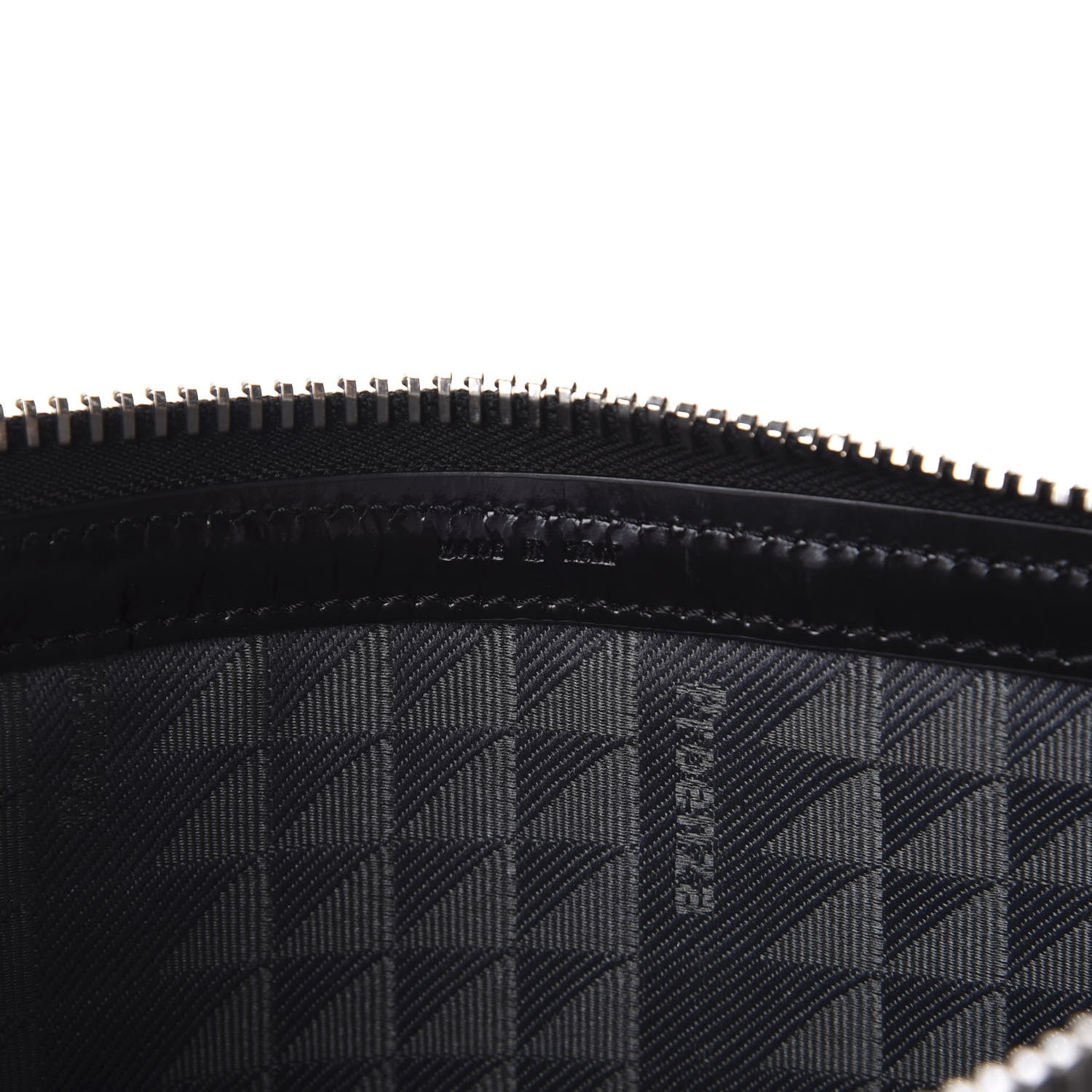 Proenza Schouler Diamond Calfskin Embossed Zip Pouch Black 6 of 6