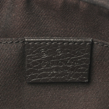 Gucci Monogram Dollar Calfskin Belt Bag Beige Ebony Testa di Moro Marrone Scuro 6 of 10