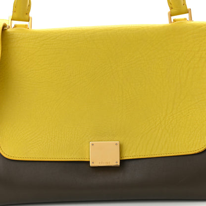 Celine Elephant Calfskin Small Tri-Color Trapeze Yellow 7 of 9