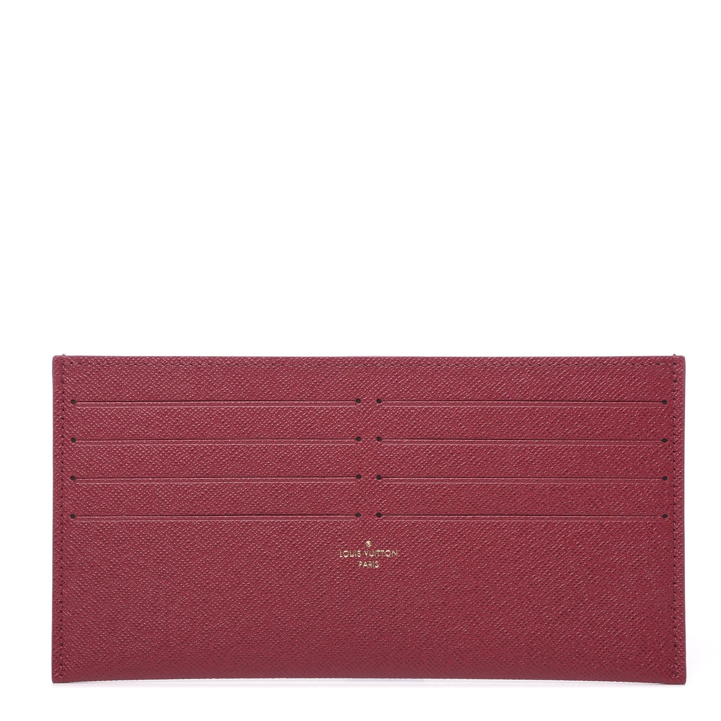 Calfskin Felicie Card Holder Insert Fuchsia