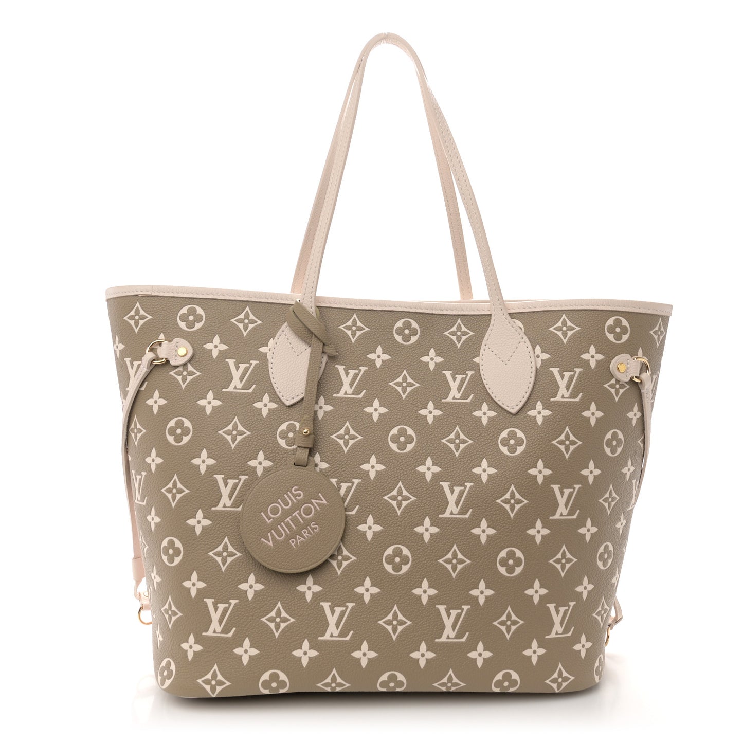 Empreinte Monogram Spring In The City Neverfull MM Kaki Beige Cream