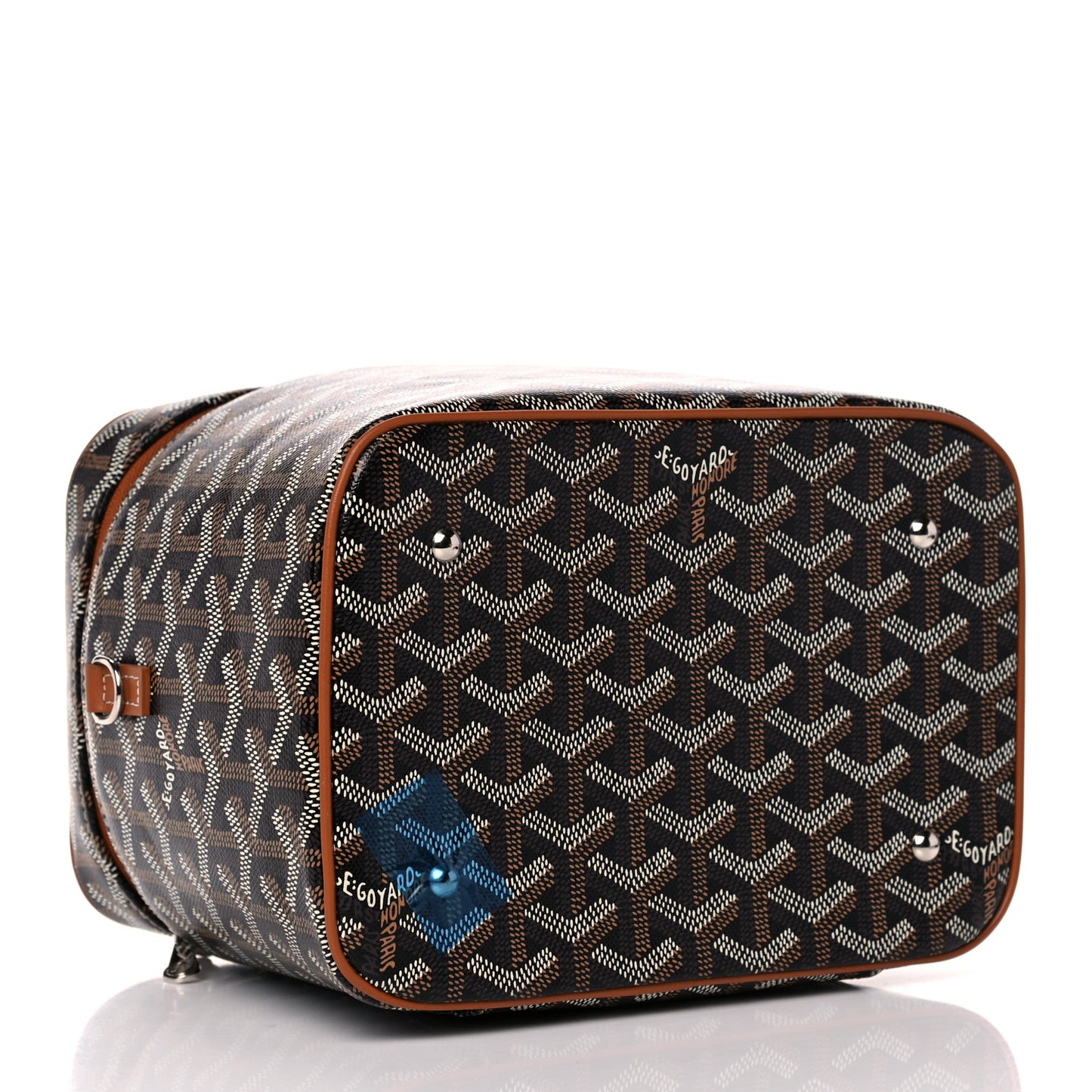 Goyardine Muse Vanity Case Black Gold